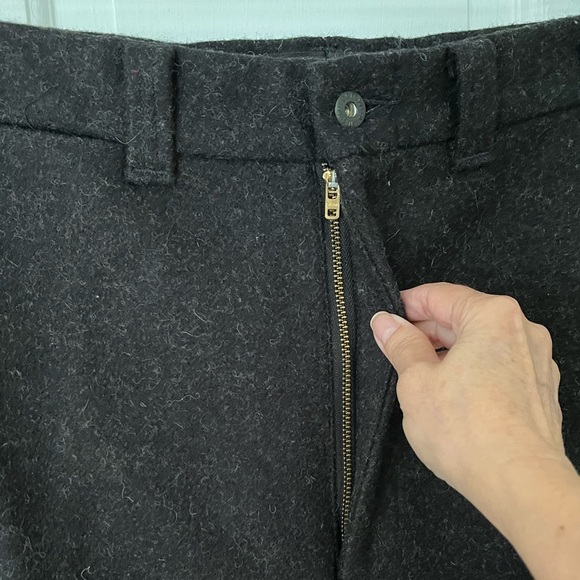 Vintage Filson Mackinaw Wool Field Pants Black Charcoal Mens 36 Outdoor Warm - Picture 4 of 11